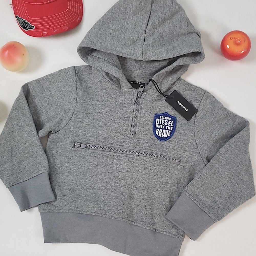 -Diesel grey hoodie NWT